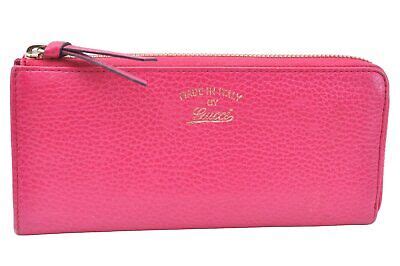 gucci zip around swing leather wallet pink368232|Gucci .